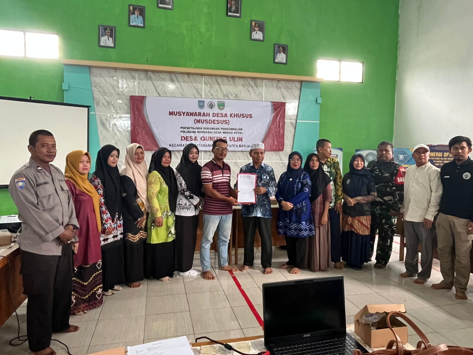 Pemdes Gunung Ulin Gelar Musdesus Kopdes Merah Putih