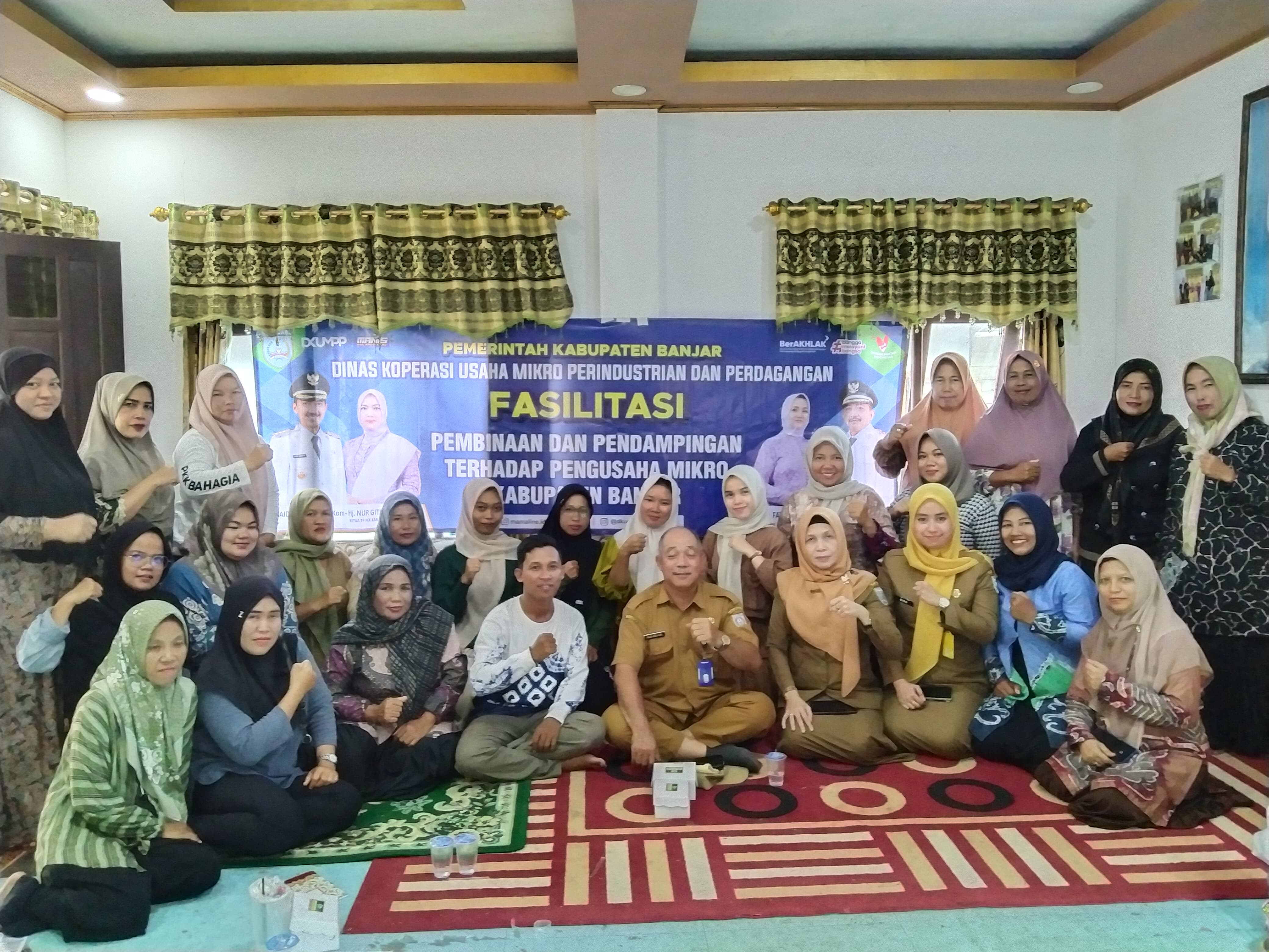 Temui Kelompok Inklusif Martapura Barat, Dinas Koperasi, Usaha Mikro, Perindag Fasilitasi Pembinaan dan Pendampingan Usaha Mikro