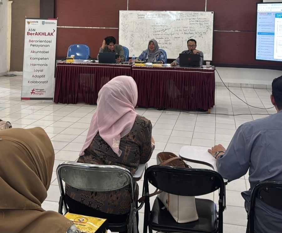 Camat Karang Intan Ikuti Coaching Penyediaan Data Manajemen Talenta ASN Kabupaten Banjar