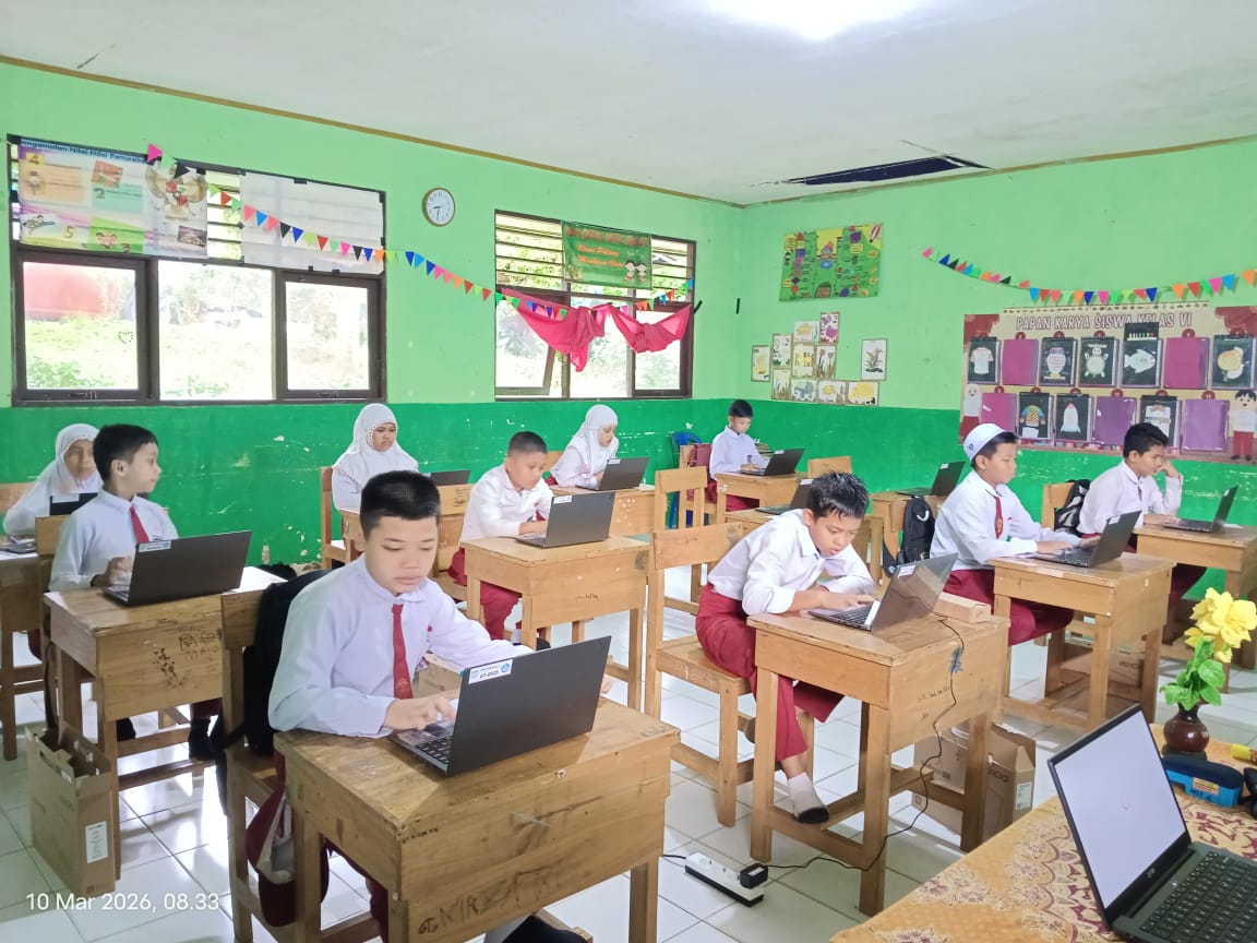 Meski Diguyur Hujan, Gladi TKA SDN Aranio 1 Berjalan Sesuai Jadwal